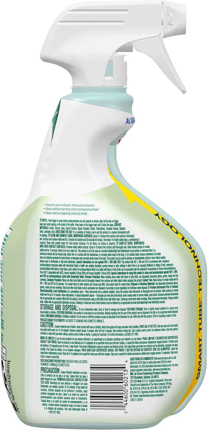 Clorox CloroxPro EcoClean Disinfecting Cleaner Spray Bottle