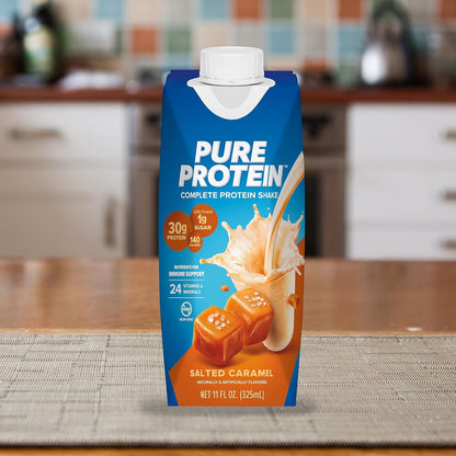 Pure_Protein_Salted_Caramel_Shake,_Ready_to_Drink_and_Keto-Friendly,_Vitamins_A,_C,_D,_and_E_Plus_Zinc_to_Support_Immune_Health,_11_Oz,_12_Count