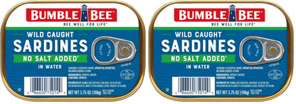 Bumble Bee Sardines, 3.75 oz Tin - Wild Caught, Gluten Free, Keto, Kosher