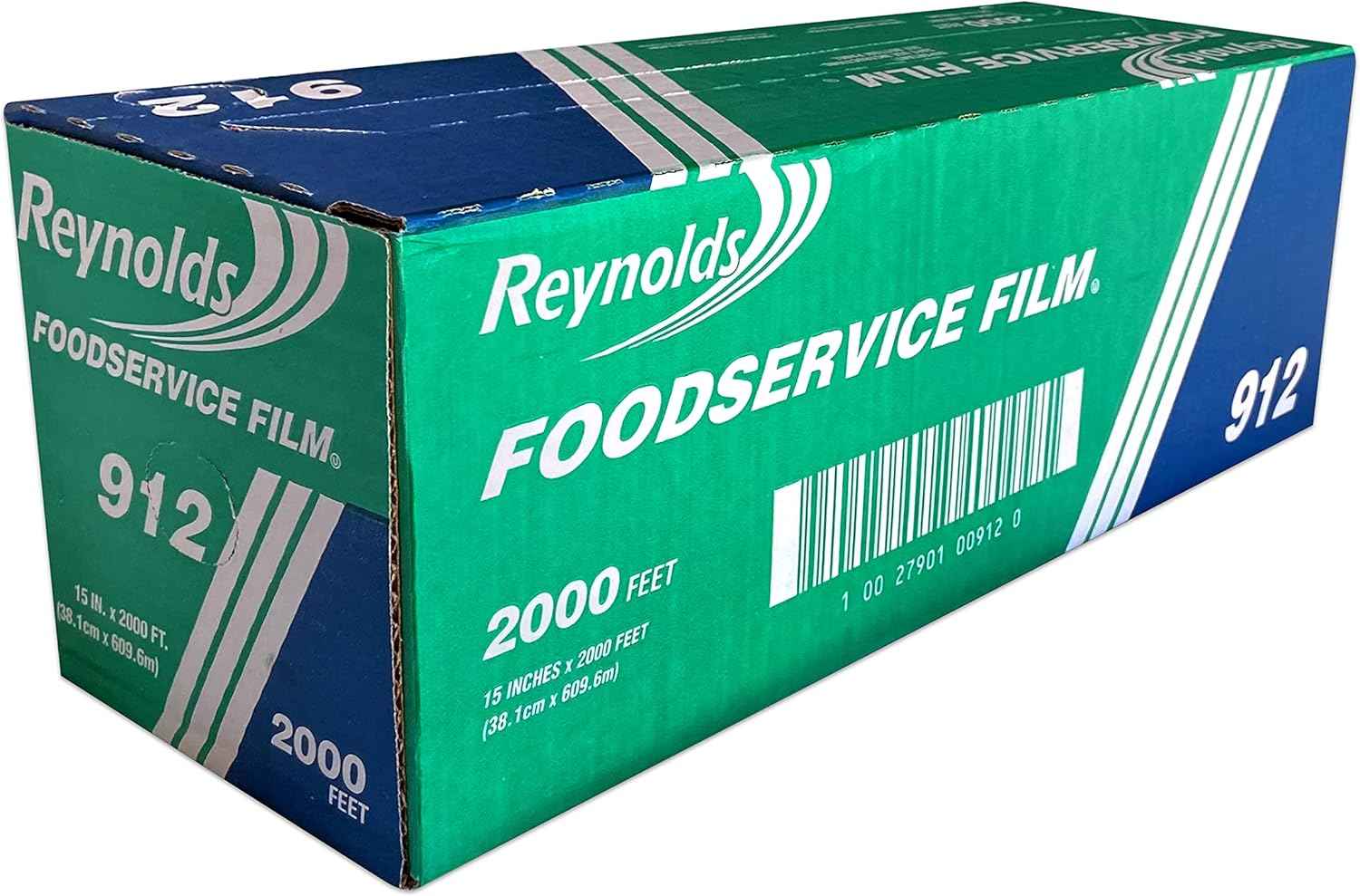 Reynolds 912 Foodservice Clear Plastic Wrap Film, 15 inch Width