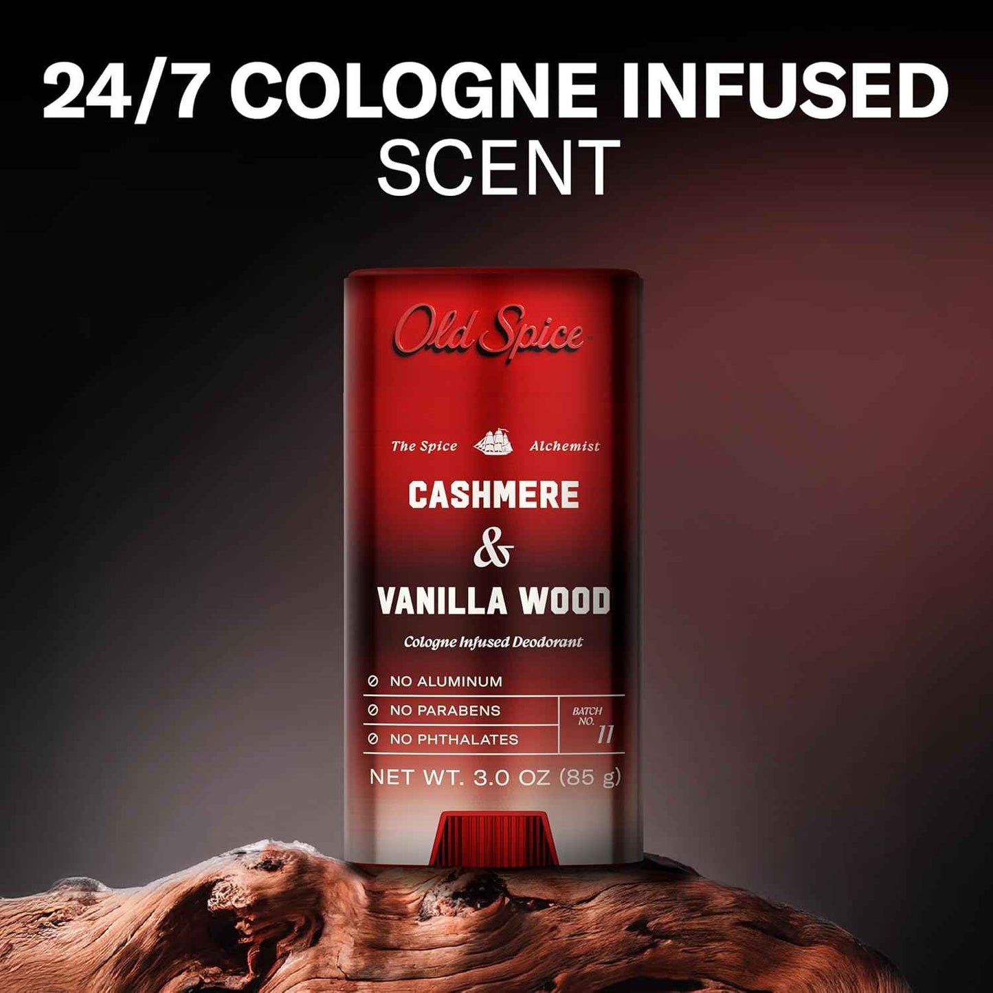 Old Spice Aluminum Free Deodorant for Men, The Spice Alchemist Collection, 24/7 Cologne Infused Scent, No Trade Off Formula, Free of Parabens & Phthalates