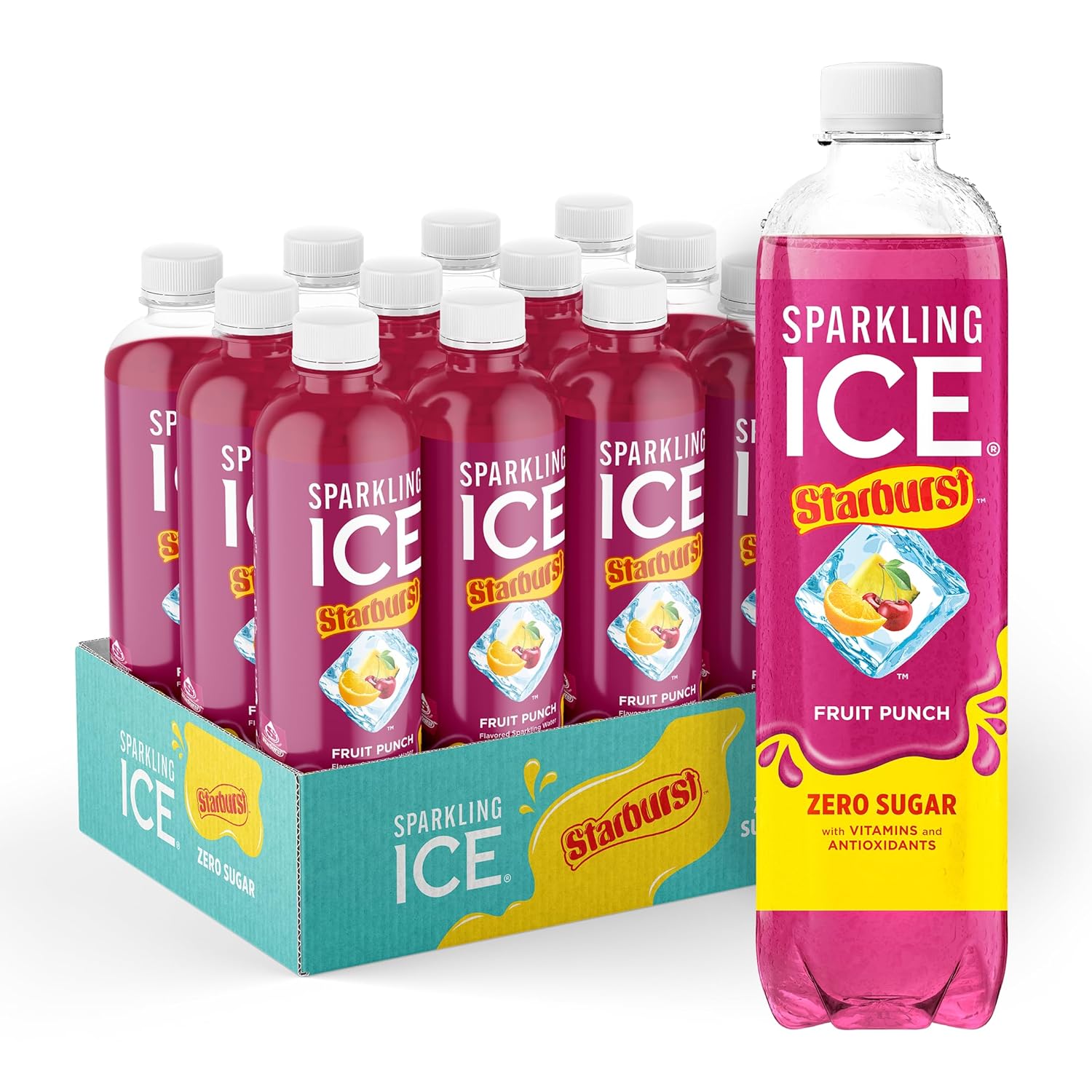 Sparkling_Ice_STARBURST_Fruit_Punch,_Zero_Sugar_Flavored_Sparkling_Water,_with_Vitamins_and_Antioxidants,_Low_Calorie_Beverage,_17_fl_oz_Bottles_(Pack_of_12)