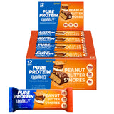 Pure Protein AMMMAZE Protein Bars (12 ct) 20g High Protein, No Added Sugar - Meal Replacement Bar - On the Go Snacks