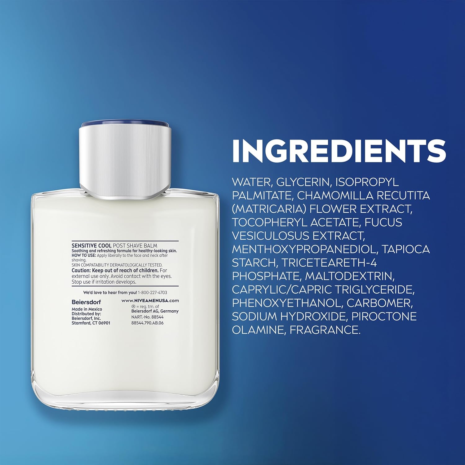 NIVEA_MEN_Sensitive_Cool_Post_Shave_Balm,_Enriched_with_Chamomile_and_Seaweed_Extracts,_Alcohol_Free_After_Shave_Balm_for_Men,_3.3_Fl_Oz_Bottle,_Pack_of_3
