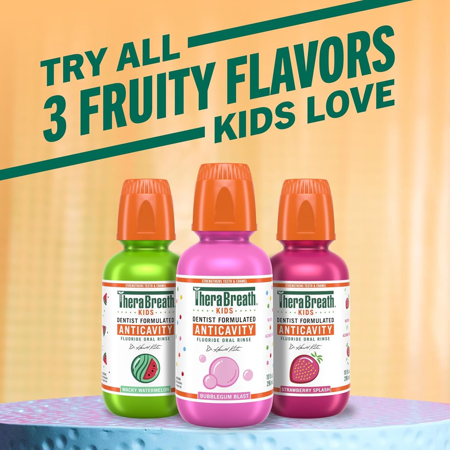 TheraBreath_Kids_Anticavity_Fluoride_Oral_Rinse,_Strengthens_Teeth_&_Enamel,_Alcohol_Free_&_Dye_Free,_Certified_Organic_Bubblegum_Blast_Flavor,_16_Fl_Oz,_2-Pack
