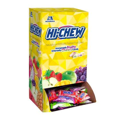 HI-CHEW Assorted, Green Apple Strawberry Mango Grape, Soft & Chewy Candy 2lb - 185+ Pieces Individually Wrapped - Made with Immensely Juicy Fruity Flavors