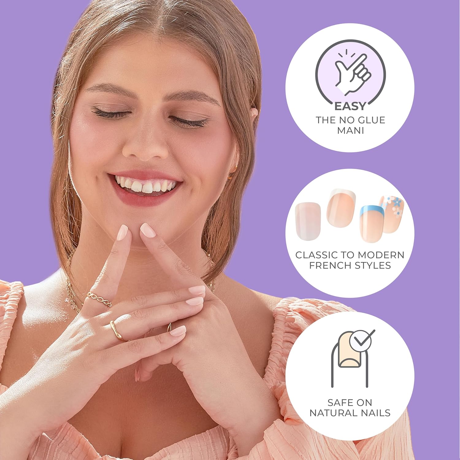 KISS_imPRESS_No_Glue_Mani_Press_On_Nails,_French,_'Snooze',_Blue,_Short_Size,_Squoval_Shape,_Includes_30_Nails,_Prep_Pad,_Instructions_Sheet,_1_Manicure_Stick,_1_Mini_File