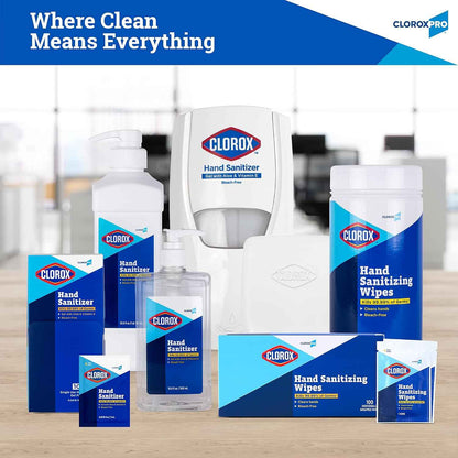 Clorox Pro Alcohol Free Hand Sanitizer Wipes with BZK, Gentle Bleach-Free Sanitizing Wipes for Hands - 0.13% BZK Formula, FDA Registered, Resealable Bulk Canister