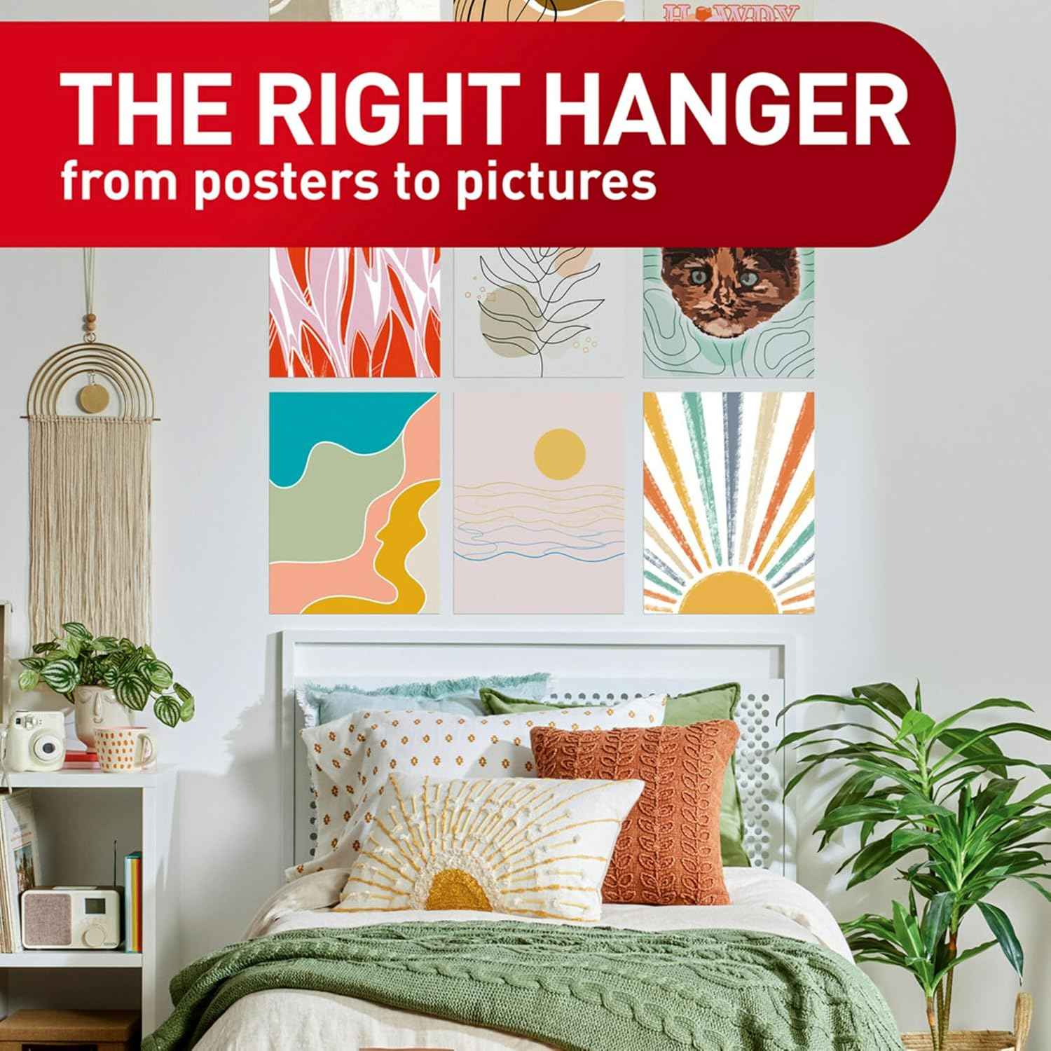 Command Poster Strips Value Pack, Damage-Free Poster Hangers, No Tools Requried, Great for Home, Room, Wall, Office, and Dorm Decor, White Adhesive