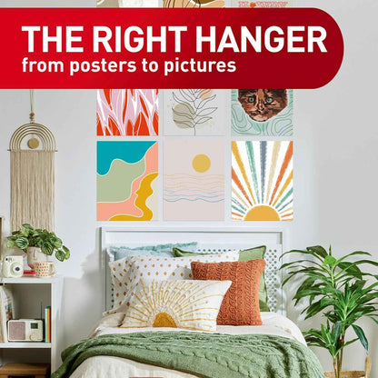 Command Poster Strips Value Pack, Damage-Free Poster Hangers, No Tools Requried, Great for Home, Room, Wall, Office, and Dorm Decor, White Adhesive