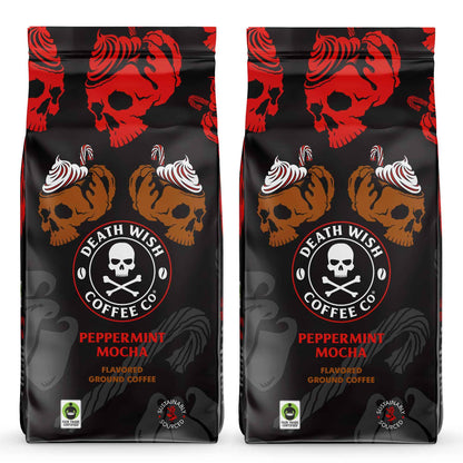 Death Wish Coffee, Organic and Fair Trade Ground Coffee, 16 oz