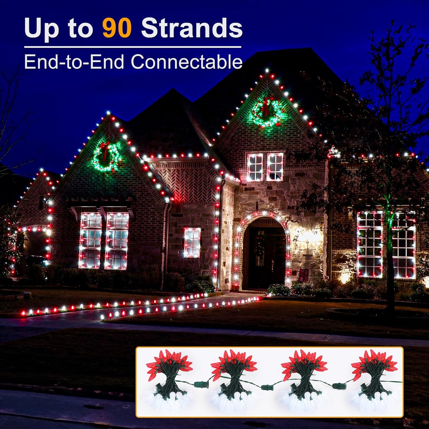 Brizled_Red_&_White_Christmas_Lights,_33ft_50_LED_Faceted_C9_String_Outdoor,_Connectable_Christmas_Tree,_UL_Certified_Indoor_Xmas_Waterproof_for_House_Roof_Party_Decor