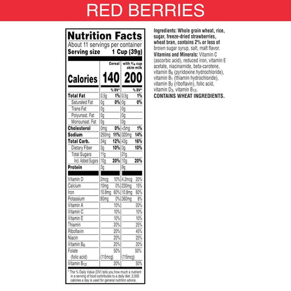 Kellogg's Special K Breakfast Cereal, Family Breakfast, Fiber Cereal, Family Size, Red Berries
