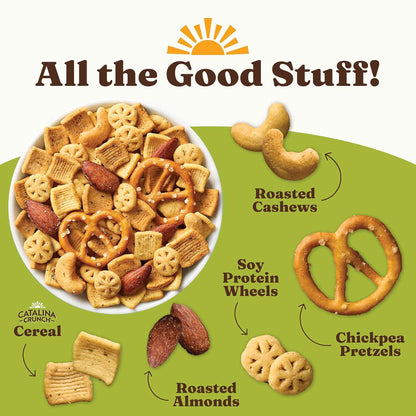 Catalina Crunch Protein Snack Mix - 10g Protein, 1g Sugar per Serving - Good Source of Fiber, Gluten Free - Parmesan Garlic, 5.25 Ounce Bag (Pack of 1)