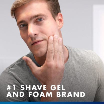 Gillette_Series_3X_Action_Shave_Gel,_Sensitive_Twin_Pack,_7_Oz_(Pack_of_2)