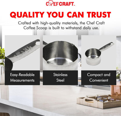 Chef_Craft_Select_Coffee_Measurer,_4_inch_2_tbsp,_Stainless_Steel