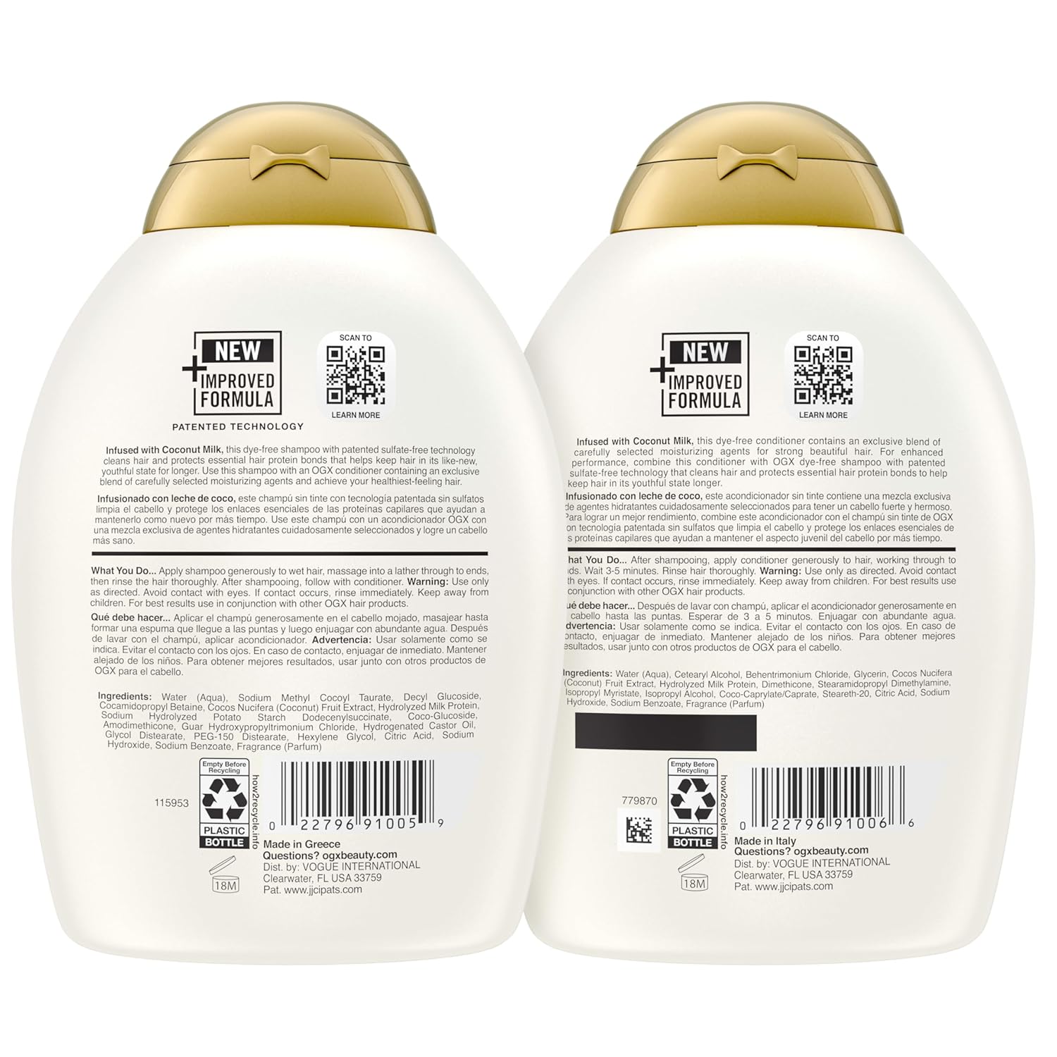 OGX_Nourishing_+_Coconut_Milk_Sulfate_Free_Shampoo_and_Conditioner_Set,_Hydrates_&_Softens_Hair,_Lipi_Pro_Shield_Technology,_Creamy_Coconut_Milk_White_Peach_&_Shea_Butter_Scent,_2_Items,_2_x_13_fl_oz