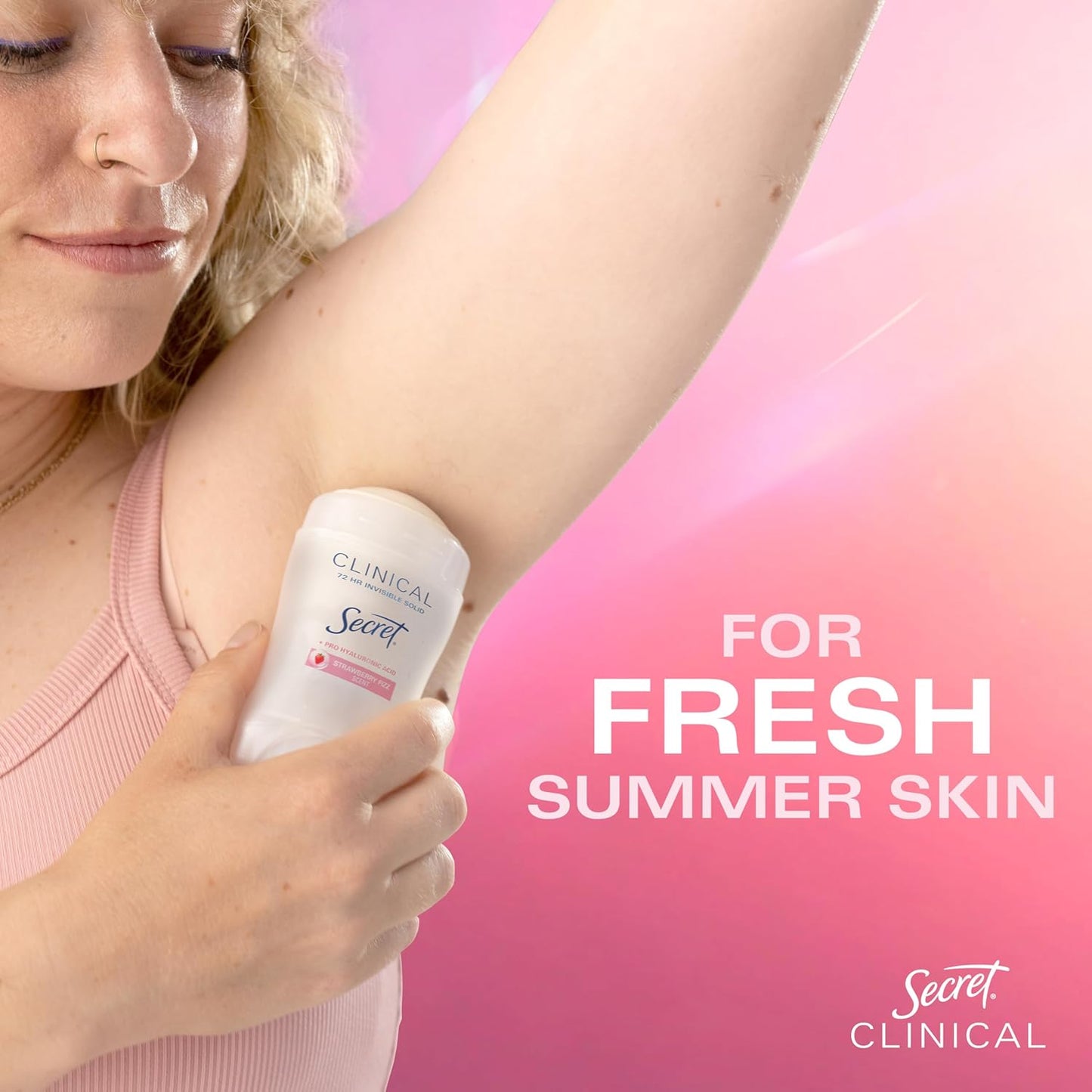 Secret_Clinical_Strength_Antiperspirant_Deodorant_for_Women,_3X_Stress_Protection,_72hr_Sweat_&_Odor_Protection,_Pro-Hyaluronic_Acid,_Invisible_Solid,_Strawberry_Summer_Fizz_Scent,_1.6_oz