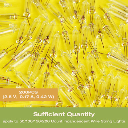 200_Pcs_Mini_Christmas_2.5_Volt_Replacement_Light_Bulbs_Christmas_Tree_Lights_String_Lights_Replacement_Bulbs_for_Indoor/Outdoor_Christmas_Lights_Decor_Home_Xmas_Tree