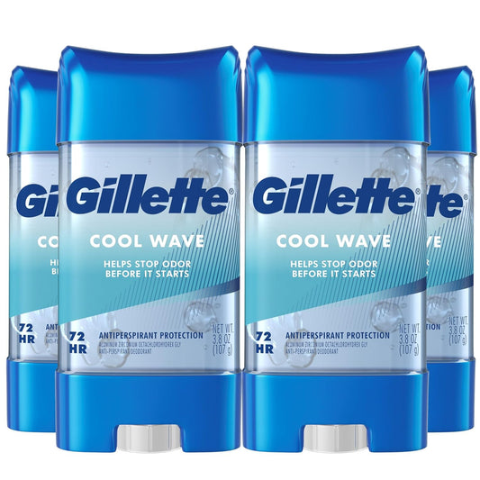 Gillette_Antiperspirant_and_Deodorant_for_Men,_72hr_Clinical_Strength_Sweat_&_Odor_Protection,_Long_Lasting_Freshness,_Anti-White_Mark_Technology,_Clear_Gel,_Cool_Wave_Scent,_3.8_oz_(Pack_of_4)