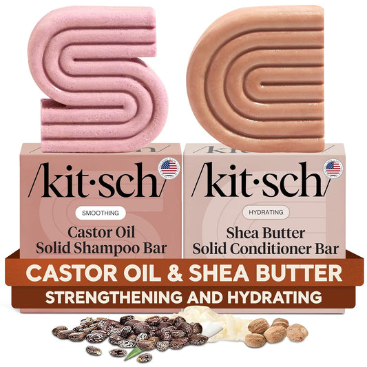Kitsch_Castor_Oil_Shampoo_&_Shea_Butter_Conditioner_Bar_–_Shampoo_and_Conditioner_Set_-_Hydrating_&_Moisturizing_Bar_Soap_-_Free_of_Paraben,_Silicone,_Sulfate_-_Made_in_USA_-_2pc_Set