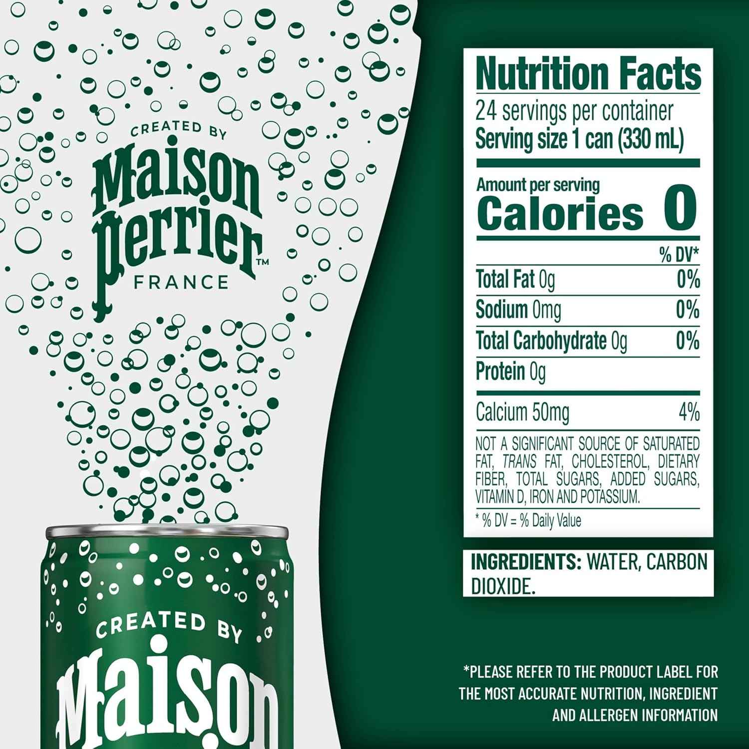 Maison Perrier Ultimate Sparkling Water, 11.15 FL OZ Cans, 8 Count, 3 Pack