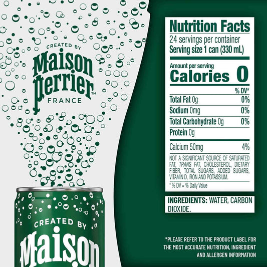 Maison Perrier Ultimate Sparkling Water, 11.15 FL OZ Cans, 8 Count, 3 Pack