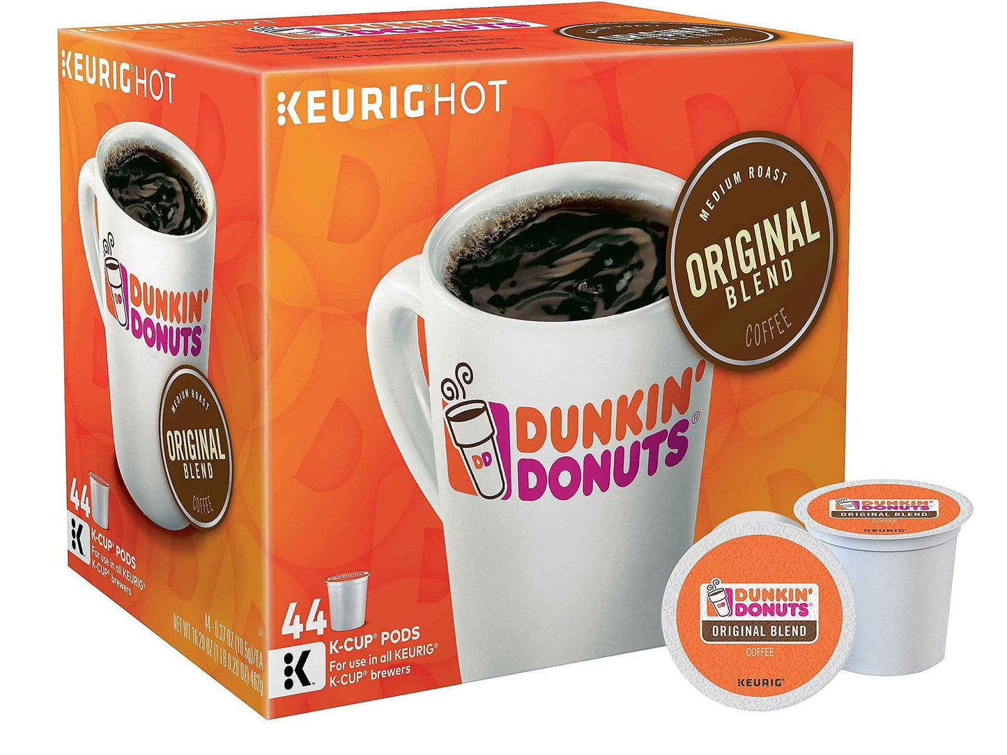 Dunkin' Donuts Coffee K-Cup Pods Medium Roast