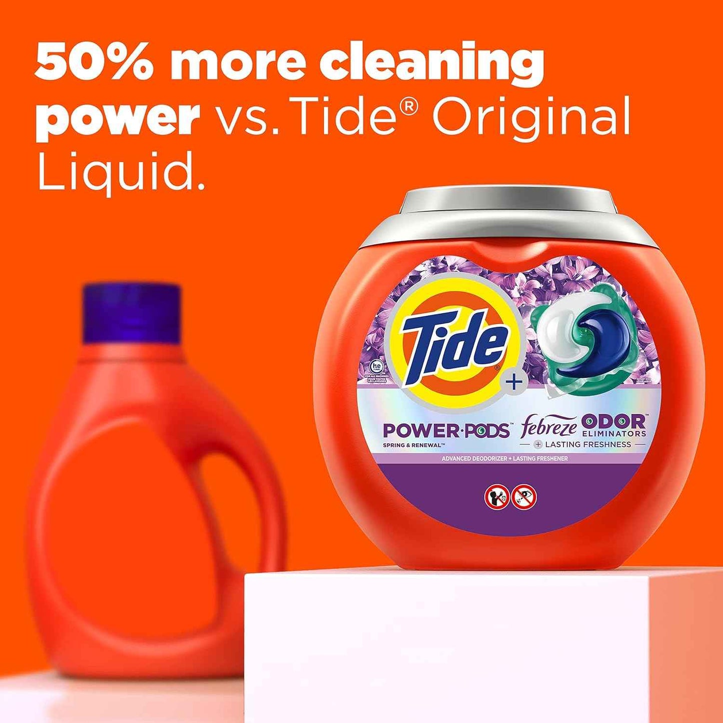 Tide Power Pods with Febreze Laundry Detergent Pacs, All-Day Freshness
