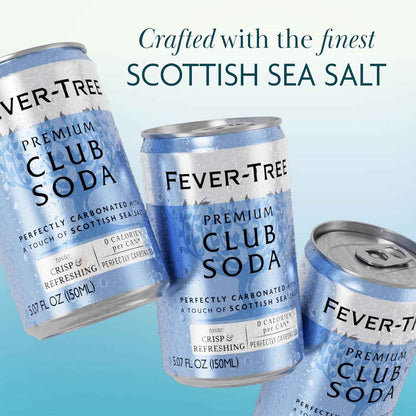 Fever-Tree Club Soda – Premium Zero Calorie Mixer for Cocktails and Mocktails – Naturally Sourced, Non-GMO