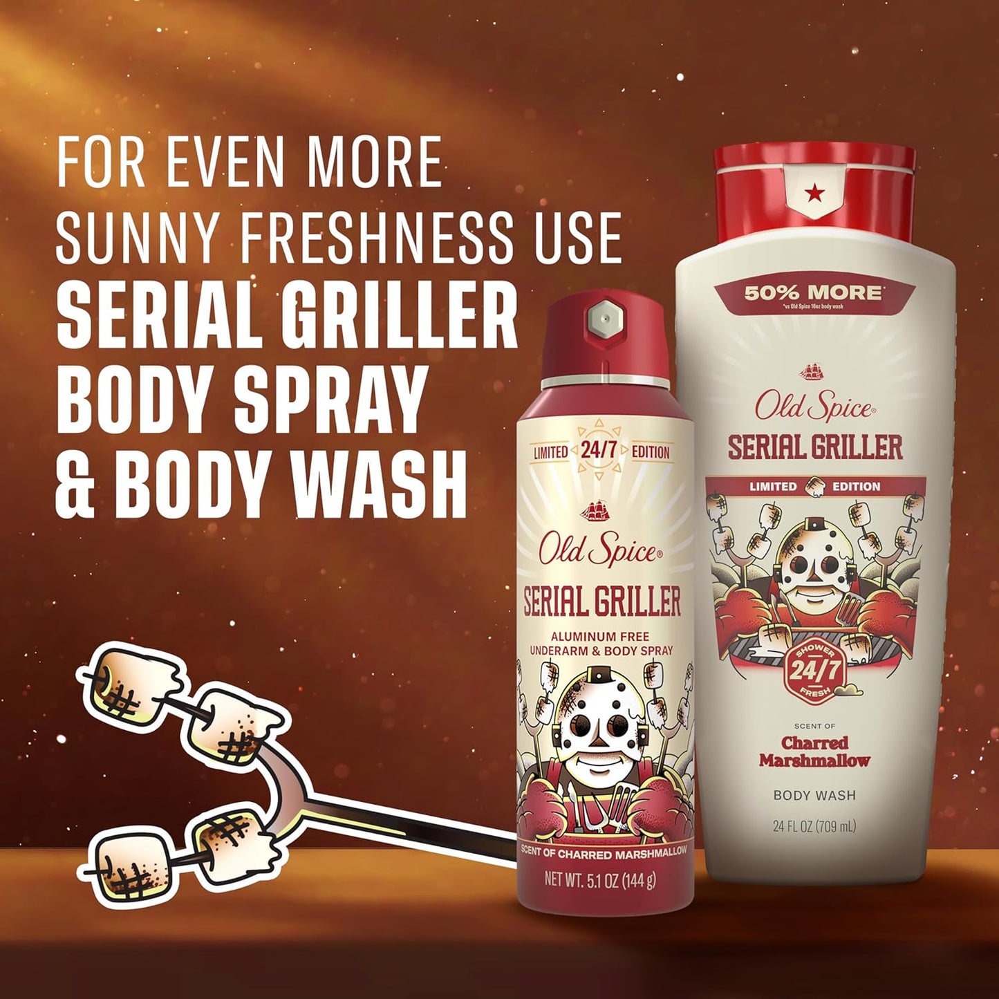 Old_Spice_Aluminum_Free_Body_Spray_for_Men,_Summerdudes,_24/7_Odor_Control,_24/7_Sunny_Freshness_&_Long_Lasting_Scent,_Limited_Edition,_Serial_Griller_with_Charred_Marshmallow_Scent,_5.1_oz