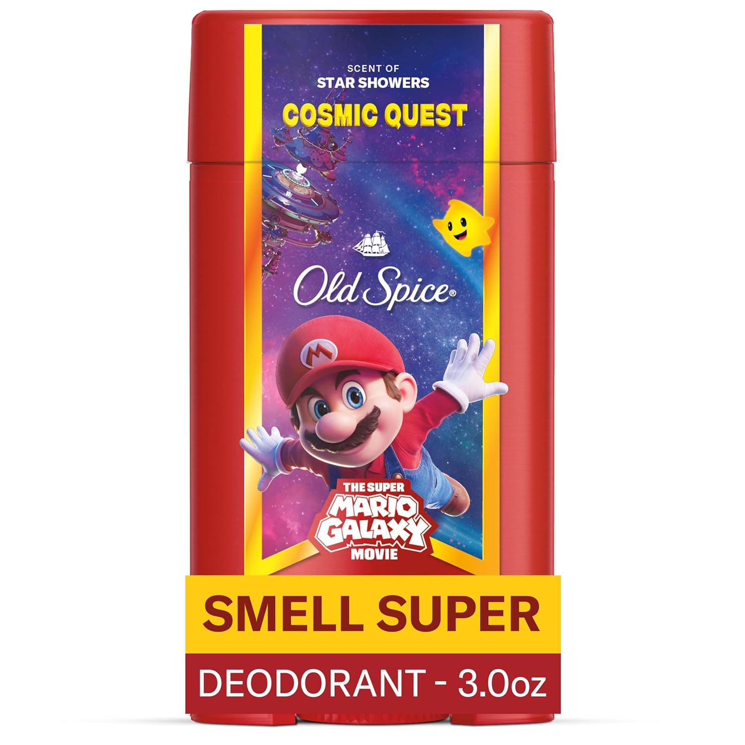 Old_Spice_Aluminum_Free_Deodorant_for_Men,_Old_Spice_x_The_Super_Mario_Galaxy_Movie,_24/7_Lasting_Freshness,_Lasting_Odor_Protection,_Smell_Super_with_Cosmic_Quest,_Star_Showers_Scent,_3.0_oz