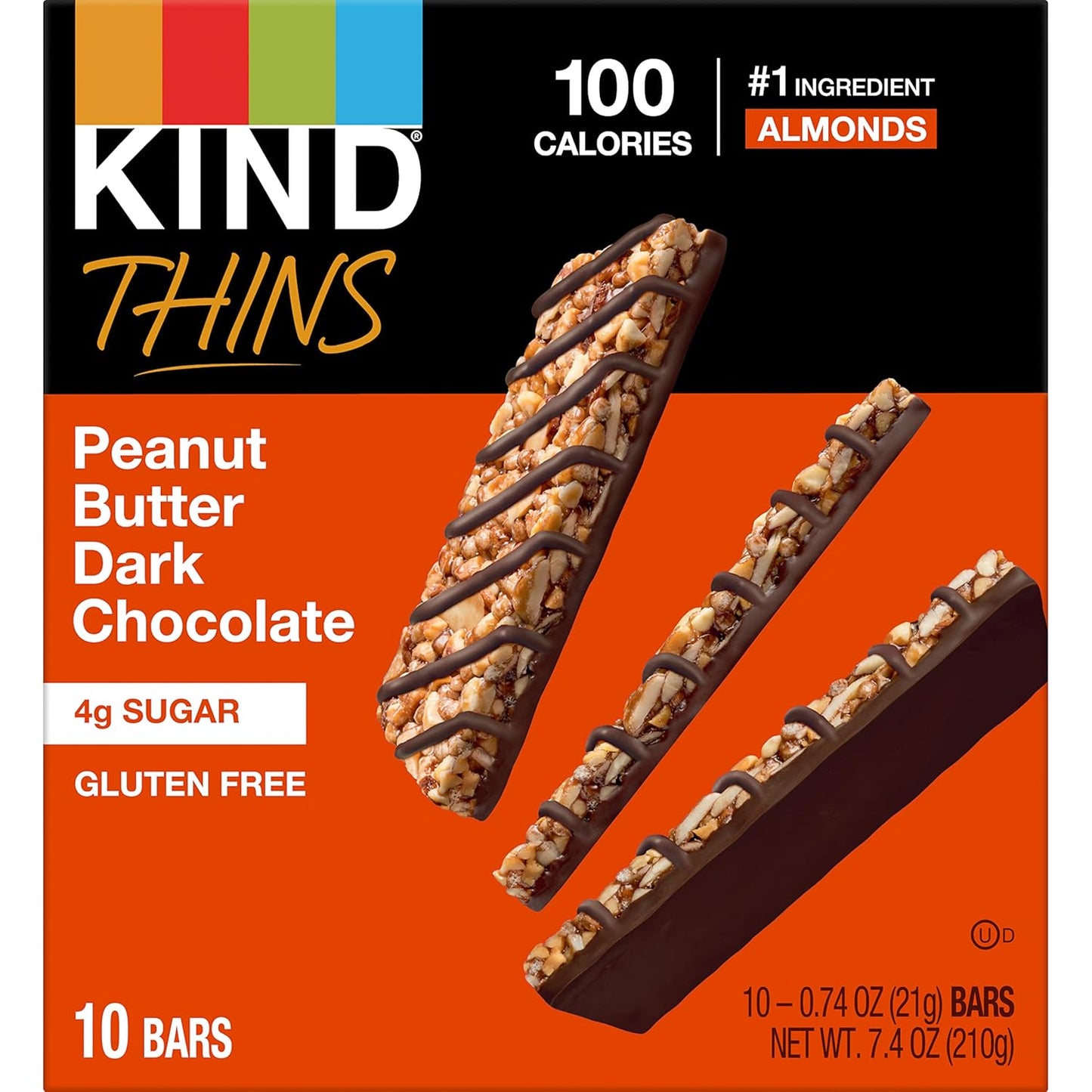 KIND_THINS_Peanut_Butter_Dark_Chocolate_Bars,_Gluten_Free,_100_Calories,_0.74_oz_bars,_10_count