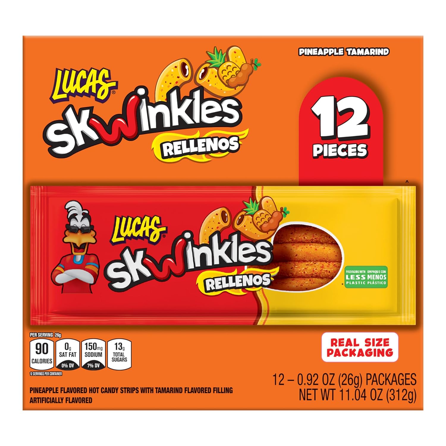 Lucas_Skwinkles_Pineapple_-_Tamarind_Filled_Flavored_Sweet_&_Sour_Candy_Strips,_0.92oz_-_12_Pieces_for_Treats,_Fruit,_Parties,_Piñatas