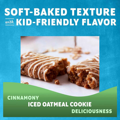 Zbar - Iced Oatmeal Cookie - Soft-Baked Energy Snack Bars - Non-GMO - 12g Whole Grains - USDA Organic Granola Bars - Snacks for Kids