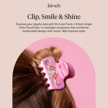 Lisa_Frank_x_Kitsch_Medium_Cloud_Hair_Clip_for_Women_-_Lightweight_&_Sturdy_Claw_Clip_with_Rounded_Edges_for_Comfortable_Hold,_Ideal_for_Half-Up_Hairstyles_&_Low_Buns_-_Angel_Kitty