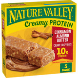 Nature Valley Creamy Protein Bars, Peanut Butter Chocolate, 10g Protein Snacks, 5 Bars, 7.45 oz
