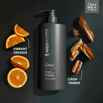 DOVE_MEN_+_CARE_Shampoo_1_count_Fresh_+_Clean_for_Hair_Refreshing_&_Strengthening,_with_Menthol,_28_fl_oz