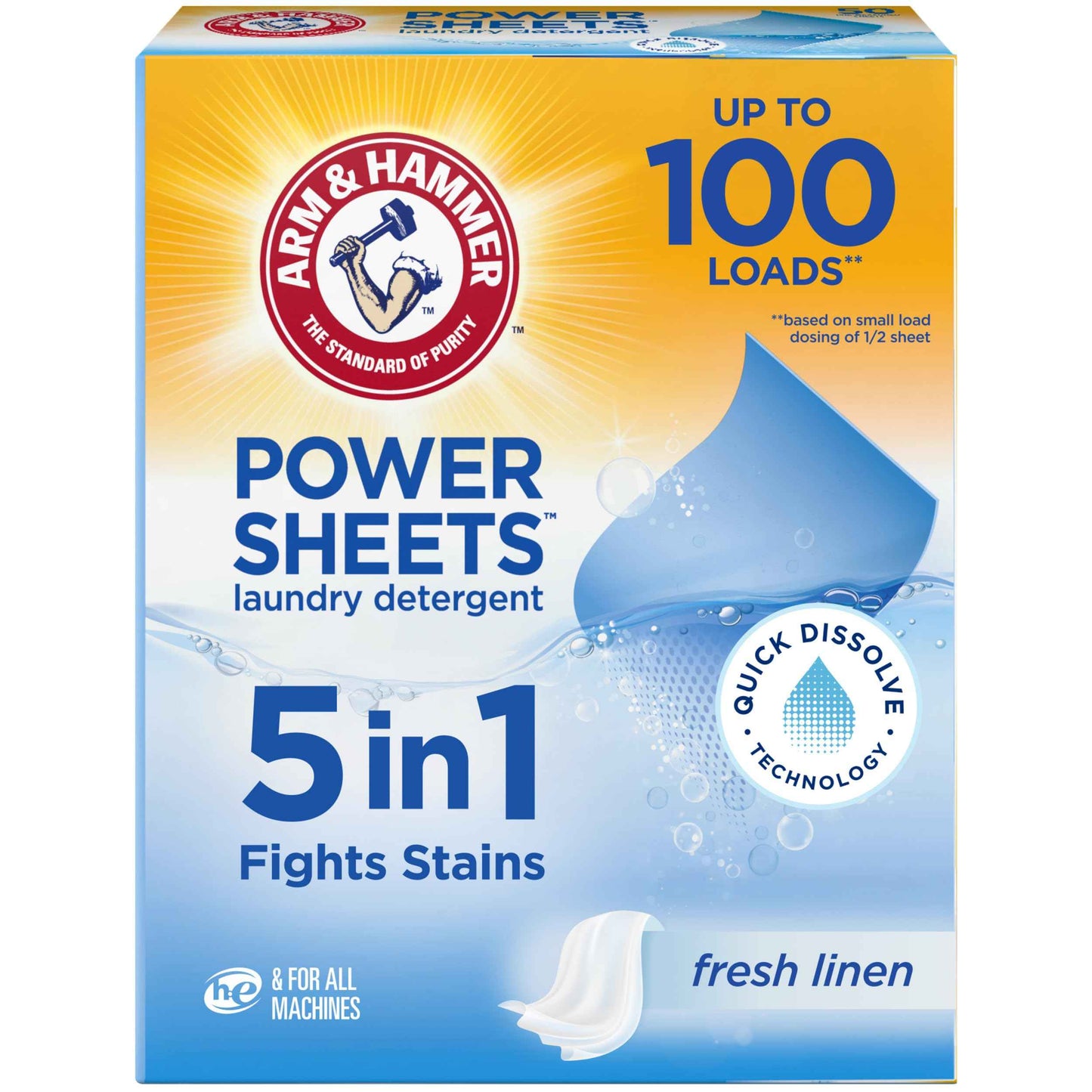 ARM & HAMMER 5in1 Power Sheets Laundry Detergent