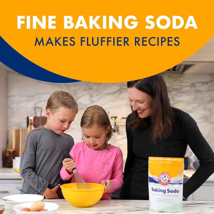 ARM & HAMMER Baking Soda, Multi-Purpose 100% Pure Sodium Bicarbonate Powder for Cooking, Baking, Cleaning, Laundry, Deodorizing, DIY & More