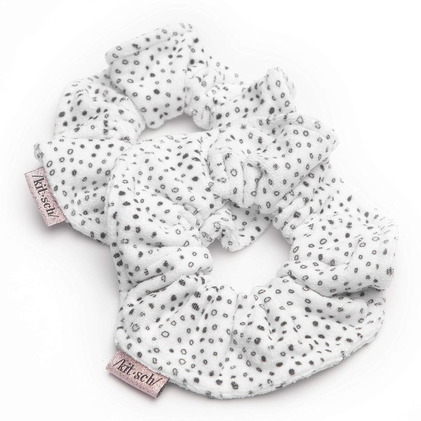 Kitsch_Microfiber_Hair_Towel_Scrunchies_-_Soft_and_Highly_Absorbent_Microfiber_Scrunchie_for_Women_|_Reduces_Heat_Drying_Time_|_Ideal_Gifts_for_Women_-_2pcs_(Micro_Dot_Design)