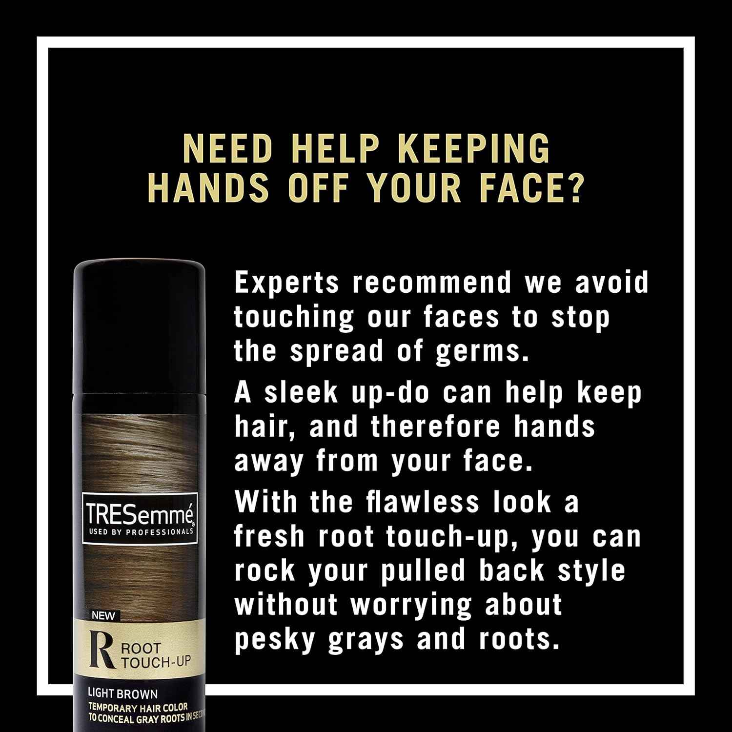 TRESemmé Root Touch-Up, Temporary Hair Color, Hair Ammonia-free, Peroxide-free Root Cover Up Spray