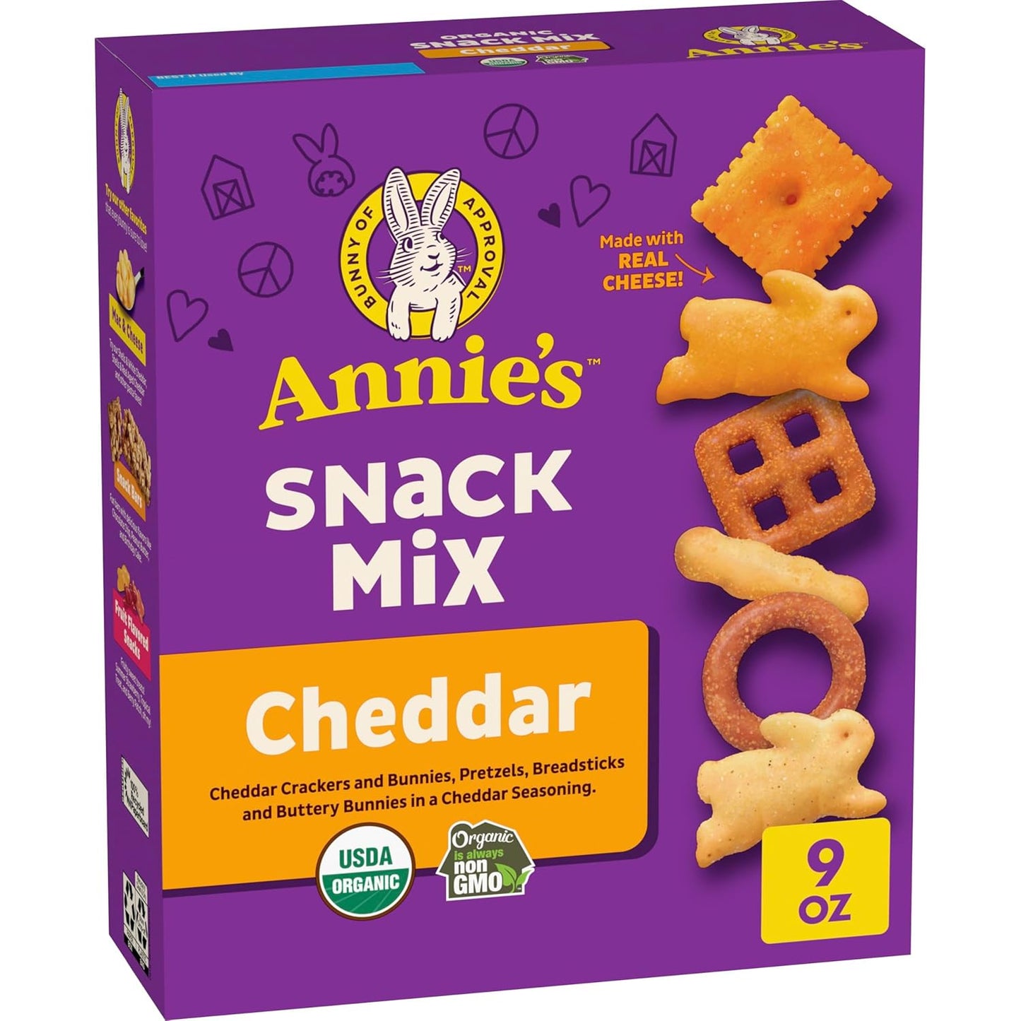 Annie's_Cheddar_Snack_Mix_With_Assorted_Crackers_and_Pretzels,_Made_with_Real_Cheese,_9_oz