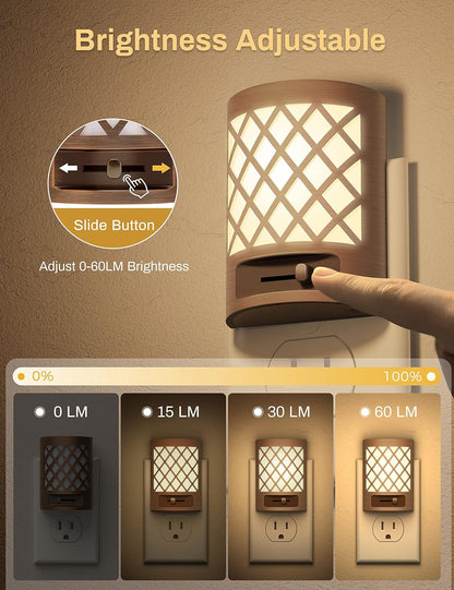 DORESshop_Night_Light,_Night_Lights_Plug_Into_Wall_[2_Pack],_Plug_in_Night_Light,_Nightlight,_Dusk_to_Dawn_Sensor,_Adjustable_Brightness_Night_Lights_for_Bathroom,_Hallway,_Stairway,_Soft_White