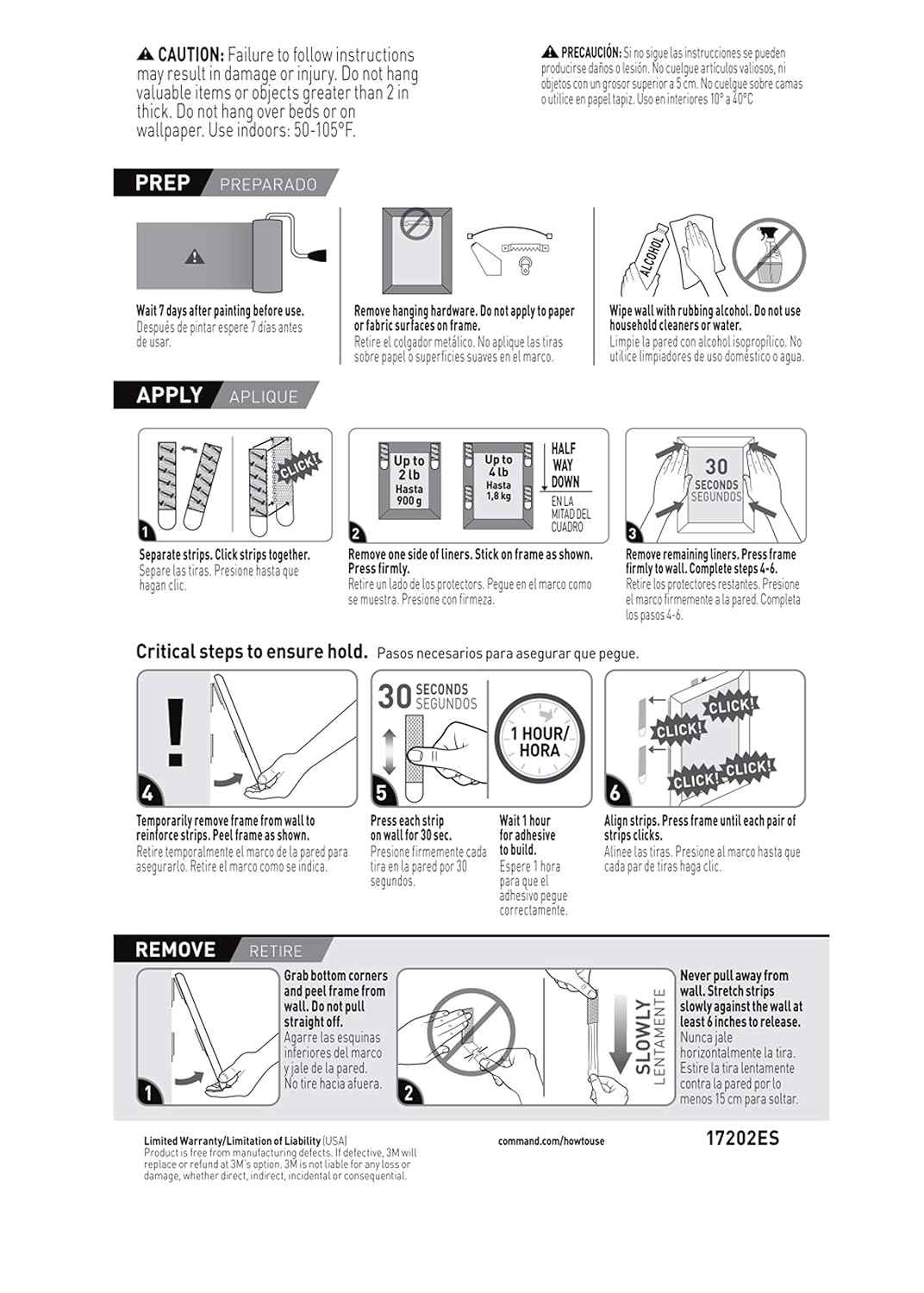 Command 4 lb Small Picture Hanging Strips, Damage-Free Hanging Picture Hangers, No Tools Wall Hanging Strips for Home Decor, White Adhesive Strips
