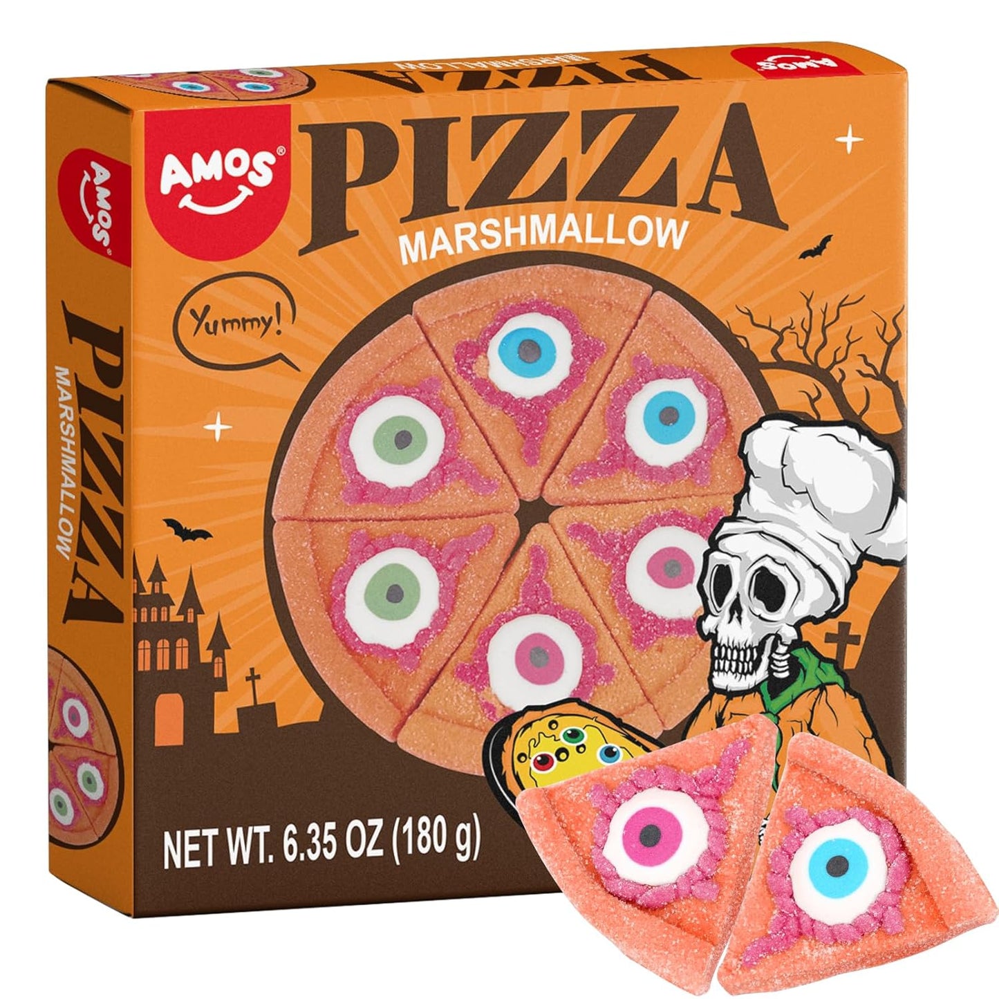 Amos 4D Gummy Body Parts Halloween Candy – Spooky Gummy Snacks Fun Halloween Candy for Trick-or-Treat & Party Favors - Eco House Kit