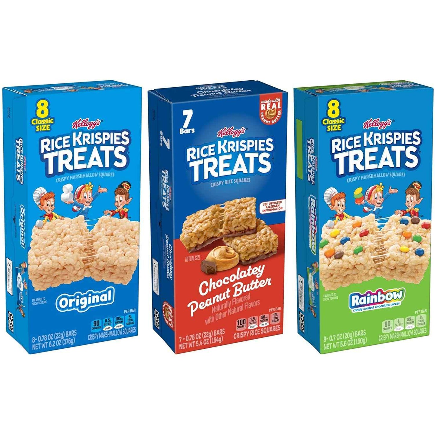 Rice Krispies Treats Crispy Marshmallow and Rice Squares, Lunch Snacks, Kids Snacks