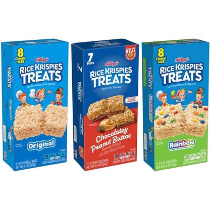 Rice Krispies Treats Crispy Marshmallow and Rice Squares, Lunch Snacks, Kids Snacks