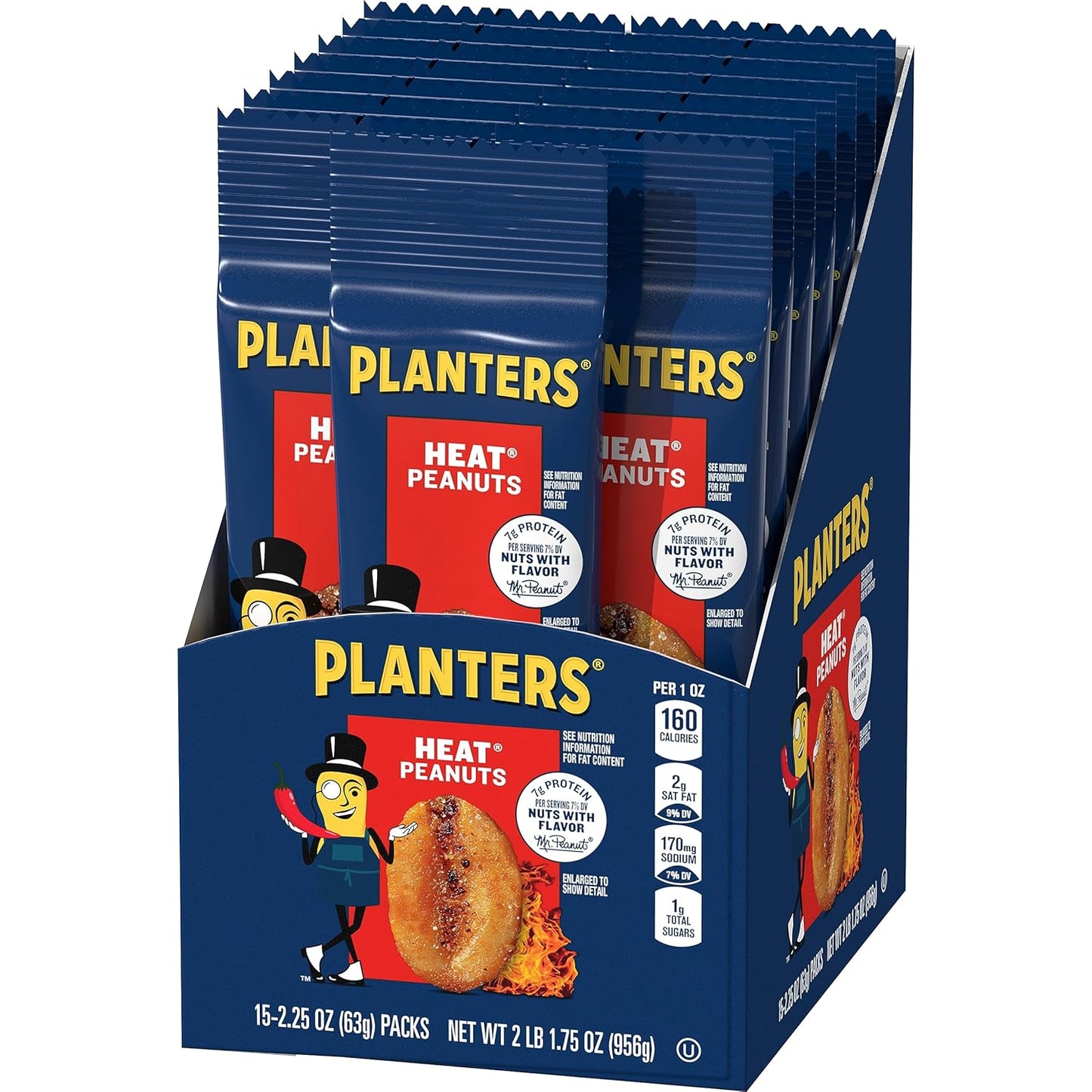 PLANTERS_Heat_Peanuts,_Spicy_Snacks,_Hot_Peanuts,_2.25_oz,_15-Pack,_Nuts_with_a_Hot_and_Spicy_Taste