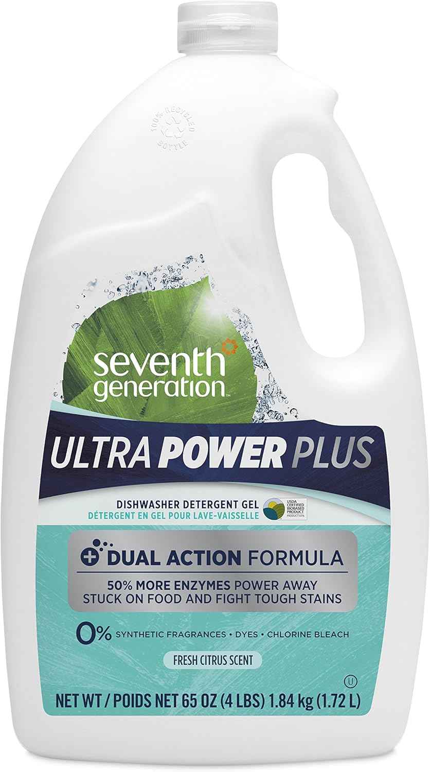 Seventh Generation Ultra Power Plus Auto Dish Gel, Fresh Citrus Scent